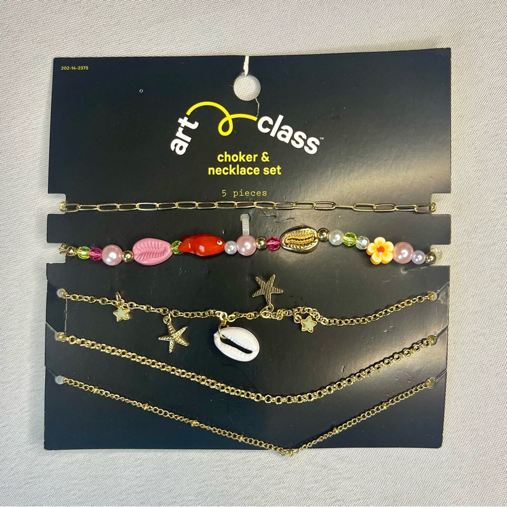 3/$15* Art Class Beaded Choker and Necklace Set with Charms